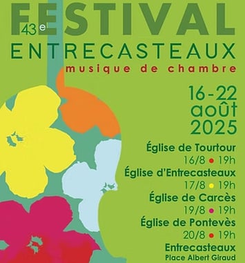Festival d'entrecasteaux 2025 affiche