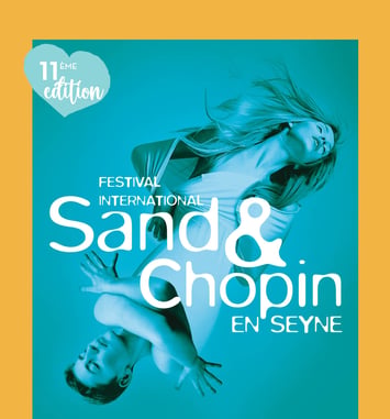 Festival Internatnal Sand et Chopin en Seyne 2025 affiche