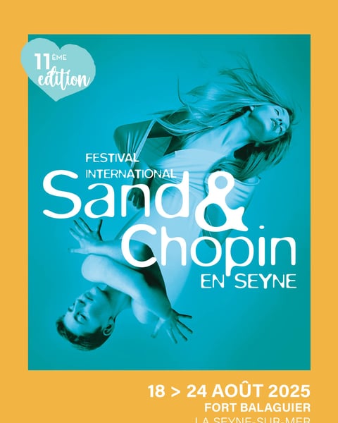 Festival Internatnal Sand et Chopin en Seyne 2025 affiche