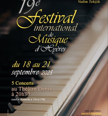 Festival international de musique d'Hyères affiche 2025