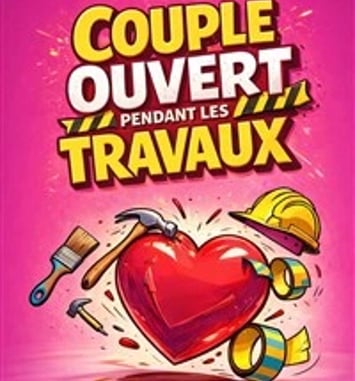 Couple ouvert pendant les travaux