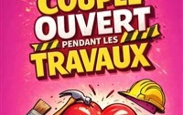 Couple ouvert pendant les travaux