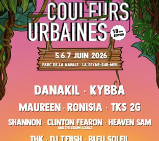 Festival Couleurs Urbaines 2026 affiche