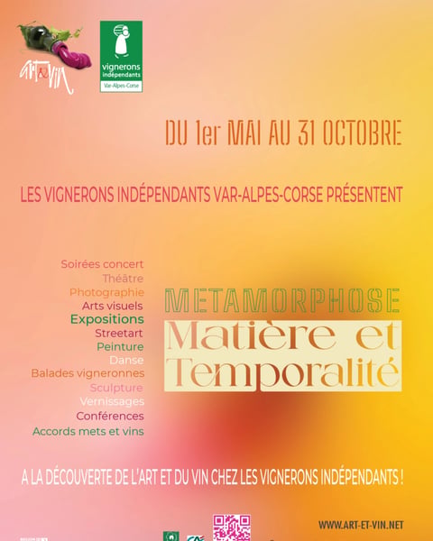 Art & Vin (28e édition), « Métamorphose : Matière et Temporalité »
