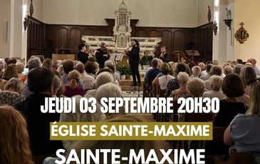 Concert à Sainte-Maxime : Ravel, Bach, Vivaldi, Cantemir, Rachmaninov, Puccini, Saint-Saëns