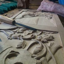 Démonstration de sculpture sur bois