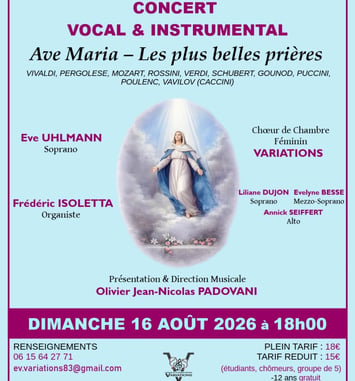 Concert Ave Maria - Les plus belles prières