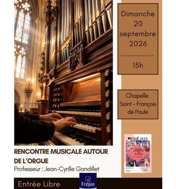 Rencontre musicale autour de l'orgue de l'église Saint-François de Paule