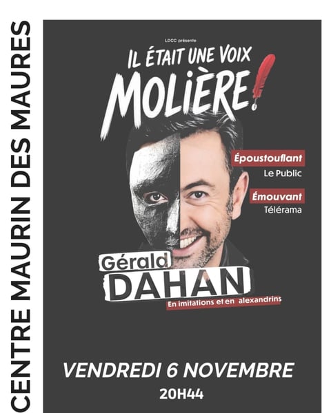 Gérald Dahan dans Il était une voix... Molière !